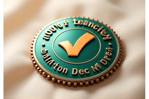 Symbolic image of a guarantee badge with a checkmark and the words '100% Satisfaction'
